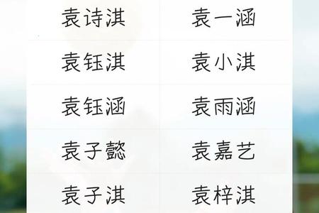袁姓2025年05月27日出生女孩取名哪个字最好