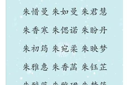 朱姓2025年05月28日按照五行应该怎么取名