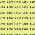 朱姓2025年06月05日出生女孩取名哪个字最好