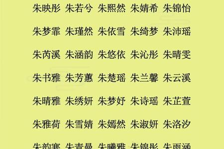 朱姓2025年06月05日出生女孩取名哪个字最好