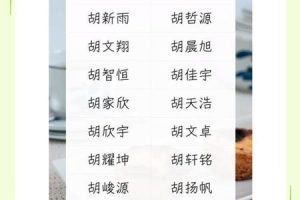 胡姓2025年06月05日按照五行应该怎么取名